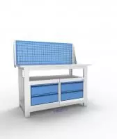 Верстак слесарный двухтумбовый АСПроф14 /2м-2м/ЭП