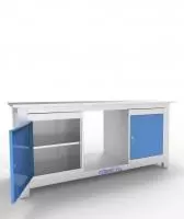 Верстак слесарный трехтумбовый АСПроф19 /0-Пп-0