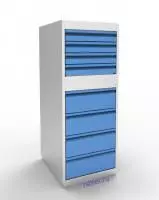 Тумбочка металлическая ШК2/8ящ