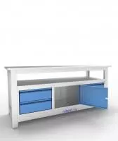 Верстак слесарный трехтумбовый АСПроф19 /2м-0м-2м