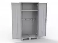 Шкаф баллонный ШБ-2/1 с полкой и выдвижными пандусами