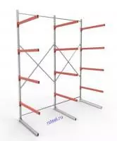 Стеллаж консольный ОДНОсторонний 2-х секционный СК