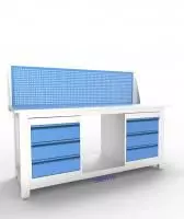 Верстак слесарный трехтумбовый АСПроф19 /3-Пп-3/ ЭП