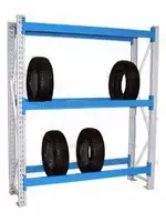 Стеллаж для автошин 3-ярусный, глубина 500 мм