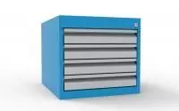 Тумба инструментальная Твм4 с четырьмя ящиками
