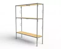 Нары металлические трехъярусные