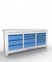 Верстак слесарный трехтумбовый АСПроф19 /3-4-5