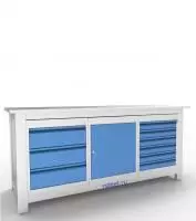 Верстак слесарный трехтумбовый АСПроф19 /3-0-6