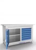 Верстак слесарный двухтумбовый АСПроф14/0-6