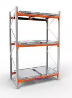 Стеллаж с выкатными платформами СП 1800 /3 яр/ 6 вп