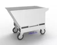 Тележка - контейнер для стружки ТК-190 с ручным опрокидыванием