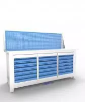 Верстак слесарный трехтумбовый АСПроф19 /6-6-6/ ЭП