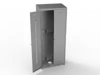 Шкаф для баллонов ШГ-2кр с наклонной крышей