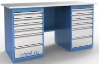 Верстак слесарный двухтумбовый ВМ.266