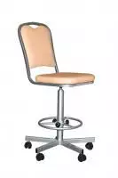 Стул высокий СТ-В-КР4-кольцо