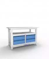 Верстак слесарный двухтумбовый АСПроф14 /2м-2м