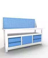 Верстак слесарный трехтумбовый АСПроф19 /2м-0м-2м/ЭП