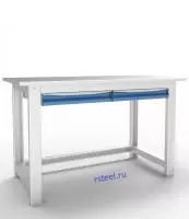 Стол для слесарных работ АС14 с 2 выдвижными ящиками