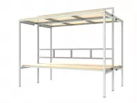 Нары металлические двухъярусные двухсторонние складные