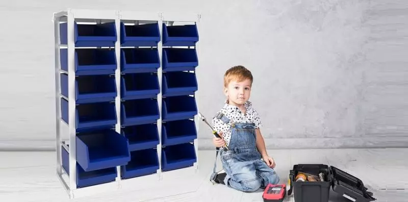 Новинка месяца! Компактные стойки для пластиковых ящиков