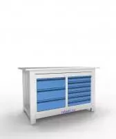 Верстак слесарный двухтумбовый АСПроф14/3-6