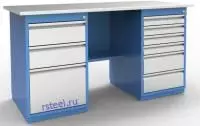 Верстак слесарный двухтумбовый ВМ.236