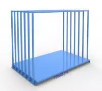 Вертикальный стеллаж для листового металла с делителями СВДМ_1-7