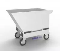 Тележка - контейнер для стружки ТК-200 с ручным опрокидыванием