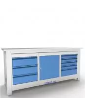 Верстак слесарный трехтумбовый АСПроф19 /3-0-5