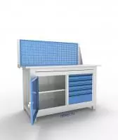 Верстак слесарный двухтумбовый АСПроф14/0-5/ЭП