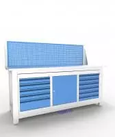 Верстак слесарный трехтумбовый АСПроф19 /5-0-6/ ЭП