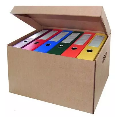 короб для хранения папок на стеллаже картинка