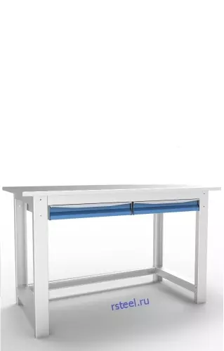 Стол для слесарных работ АС14 с 2 выдвижными ящиками