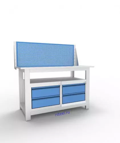 Верстак слесарный двухтумбовый АСПроф14 /2м-2м/ЭП