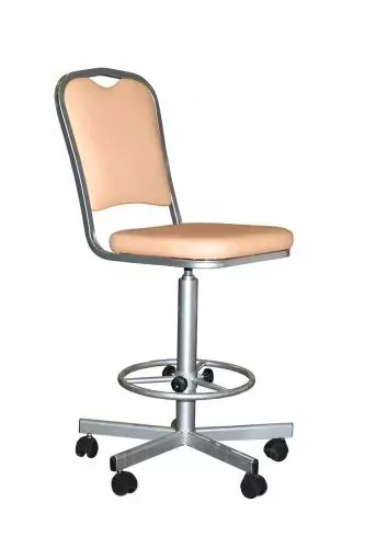 Стул высокий СТ-В-КР4-кольцо, без подлокотников