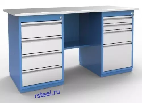 Верстак слесарный двухтумбовый ВМ.244