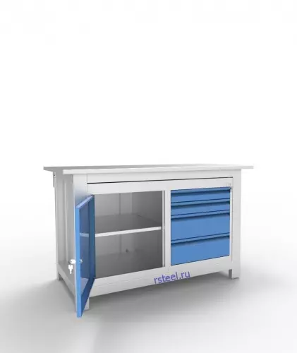 Верстак слесарный двухтумбовый АСПроф14/0-4