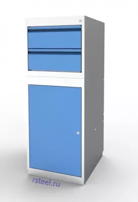 Тумба инструментальная металлическая ШК1/2ящ_2п