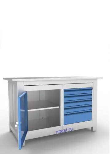 Верстак слесарный двухтумбовый АСПроф14/0-5
