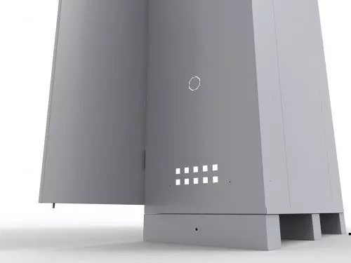 Шкаф для газовых баллонов ШБ-2/1 - перфорация