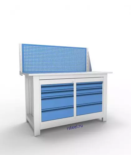 Верстак слесарный двухтумбовый АСПроф14/4-4/ЭП