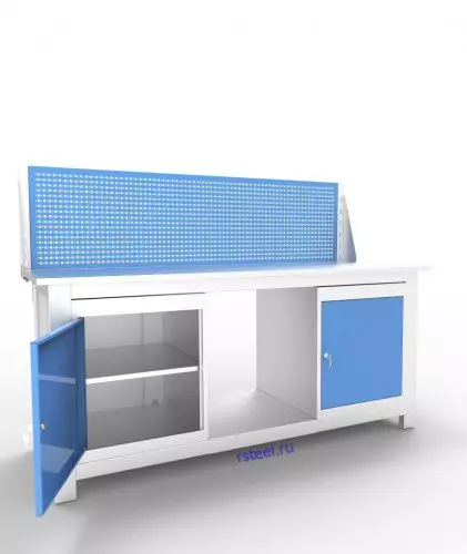 Верстак слесарный трехтумбовый АСПроф19 /0-Пп-0/ ЭП