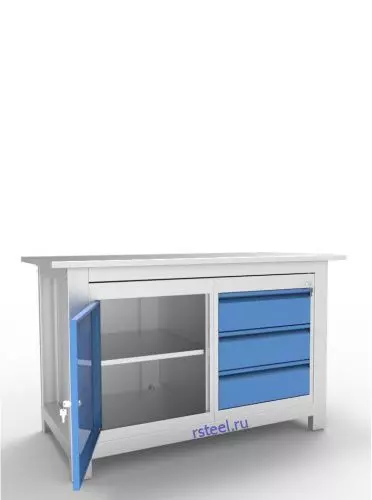 Верстак слесарный двухтумбовый АСПроф14/0-3