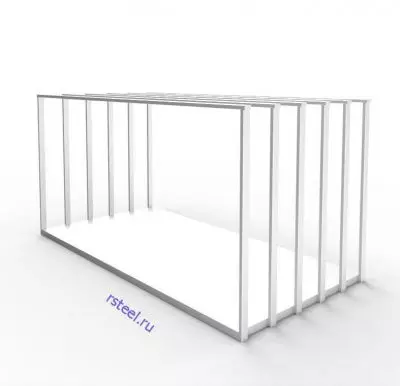 Вертикальный стеллаж для листового металла с секциями СВМ-3