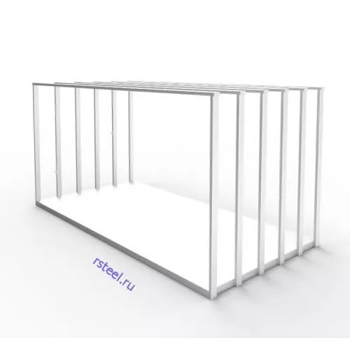 Вертикальный стеллаж для листового металла с секциями СВМ-3