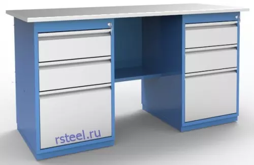 Верстак слесарный двухтумбовый ВМ.233