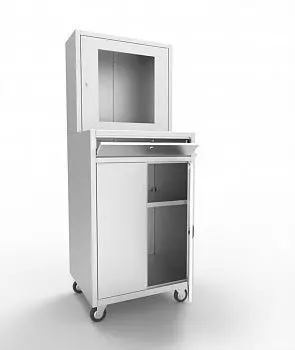 Шкаф компьютерный мобильный ШКм-1-ЖК