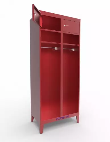 Шкаф для боевой одежды пожарного и снаряжения ШО-800 открытый