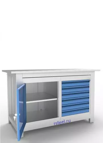 Верстак слесарный двухтумбовый АСПроф14/0-6