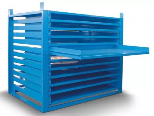 Кассетный стеллаж для хранения листового металла для листа 2500х1250 мм